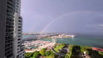 Double arc-en-ciel magnifique au dessus de Miami