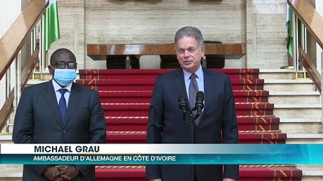Le Président Alassane Ouattara reçoit l'Ambassadeur allemand en fin de mission en Côte d'Ivoire