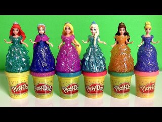 Download Video: Play Doh Sparkle Princess Ariel Elsa Anna Disney Frozen MagiClip Glitter Glider Dolls