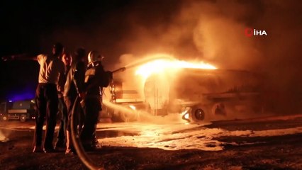 - El Bab'taki yakıt istasyonunda çıkan yangın söndürüldü