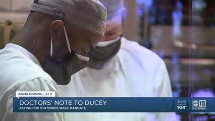 Doctors ask Ducey to mandate masks