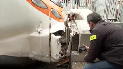 Accidente de tren en Mataró