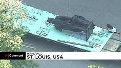 مأساة جورج فلويد تطيح بكريستوفر كولومبوس في سانت لويس بعد 134 عاما.. شاهد