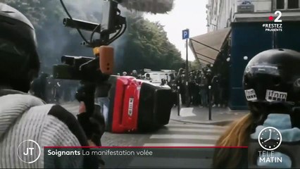Paris : la manifestation des soignants dégénère