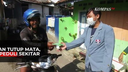 Peduli Corona Masih Berlanjut, Mahasiswa di Subang Bagi-bagi Bantuan Untuk Warga