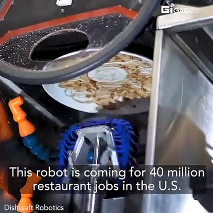 Dishcraft Robotics dishwashing robot video Dailymotion