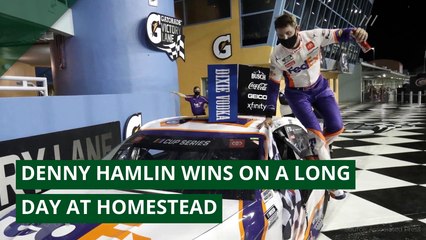 Denny Hamlin wins on a long day at Homestead, and other top stories from June 17, 2020.