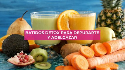 Batidos détox para depurarte y adelgazar