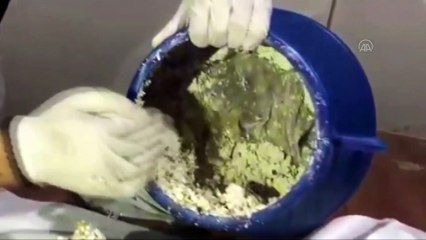 Otlu peynir bidonunda 33 kilo eroin bulundu - VAN