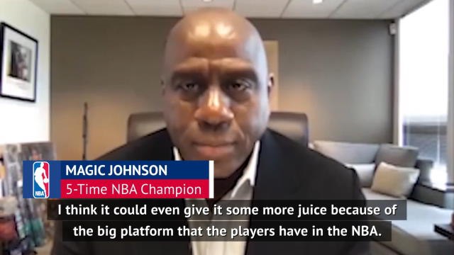 Magic Johnson urges NBA players to unite to order to force 'real change'