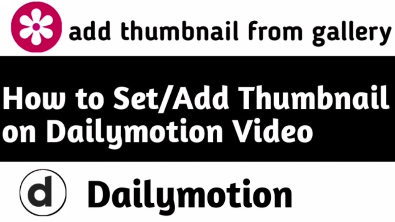 How to set thumbnail on dailymotion video|How to add thumbnail on dailymotion video |PB Technical tv