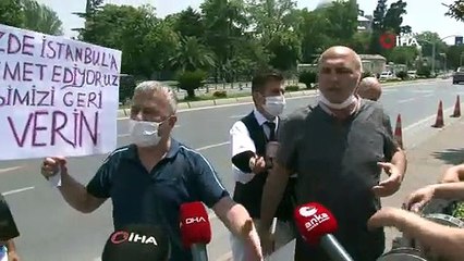 İşten çıkarılan İSPARK çalışanlarının İBB önündeki eyleminde gerginlik