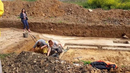 Fouilles archéologiques sur l'ancien radar d'Englesqueville-la-Percée