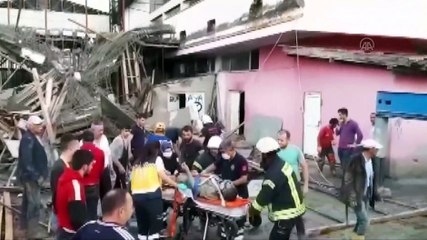 İnşaat halindeki bina çöktü: 4 yaralı - AMASYA