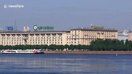 Air show rehearsal over St. Petersburg ahead of Victory Day