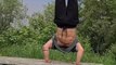 Guy Performs Mind Boggling Hand Stand Tricks On Bench