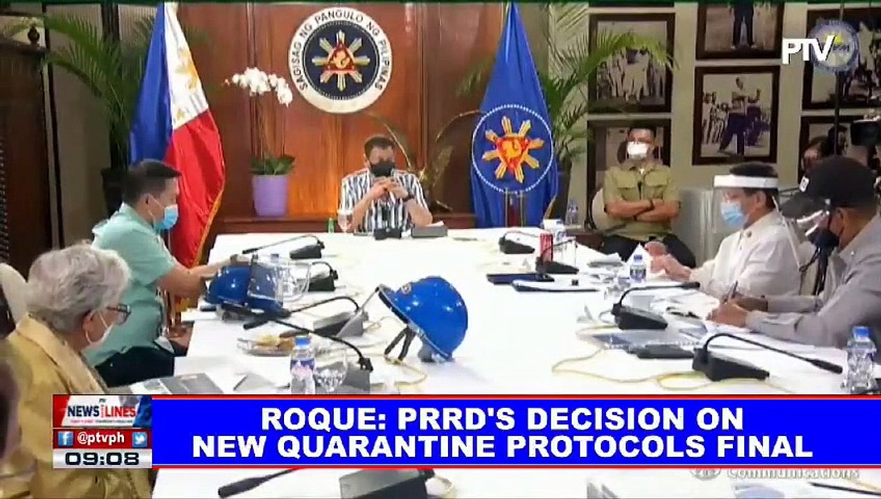 Roque: PRRD's decision on new quarantine protocols final