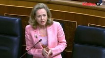 El repaso de Nadia Calviño a Espinosa de los Monteros en el Congreso de los Diputados