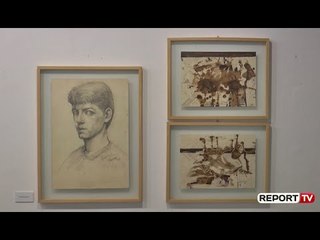 Report TV -Ekspozohen vizatimet e rralla të 50 artistëve shqiptarë