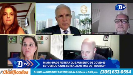 Miami-Dade reitera que aumento de COVID-19 es "debido a que se realizan más pruebas" | El Diario en 90 segundos