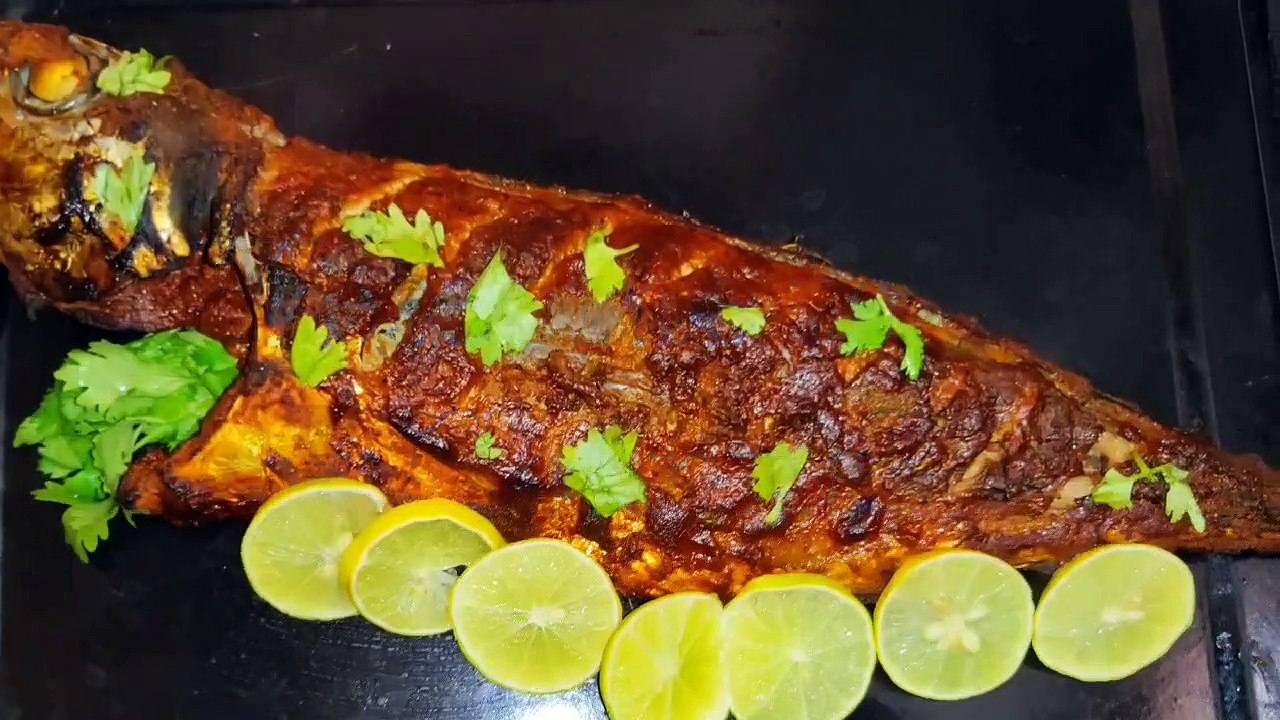 Tandoori fish recipe in Tamil/Fish fry in tamil/ Fish recipes/grill fish recipe/ Restaurant Style tandoori fish recipe