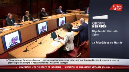 Audition de Mme Vestager, vice-présidente de la Commission européenne  - Les matins du Sénat (17/06/2020)
