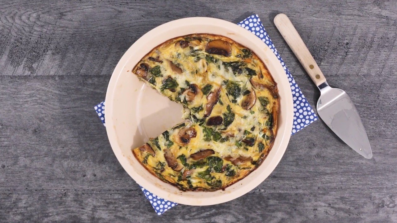 How to Make Spinach and Mushroom Quiche video Dailymotion