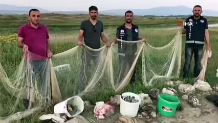 Kaçak avcılara 18 bin 600 lira para cezası