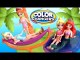 Polly Pocket Zip 'N Splash Playset Zip-Line Waterfall Adventure Pool Party Disney Frozen Elsa Anna