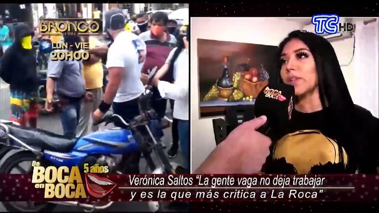 La modelo Verónica Saltos respalda a 'La Roca' tras polémicas por mascarillas