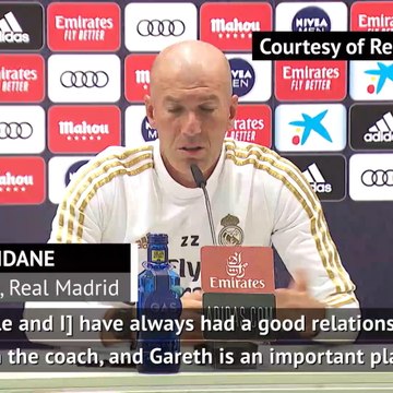 We've always had a good relationship - Zidane on Bale
