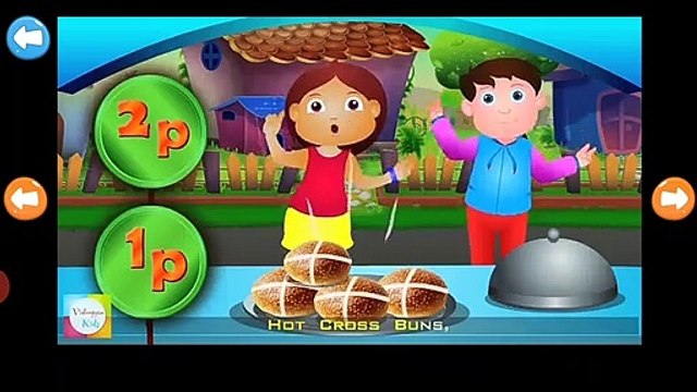 Nursery Rhymes for kids //animated rhymes for kids //Hot cross buns