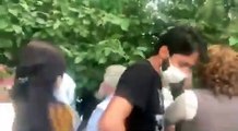 Polis milletvekilinin yüzüne gaz sıktı