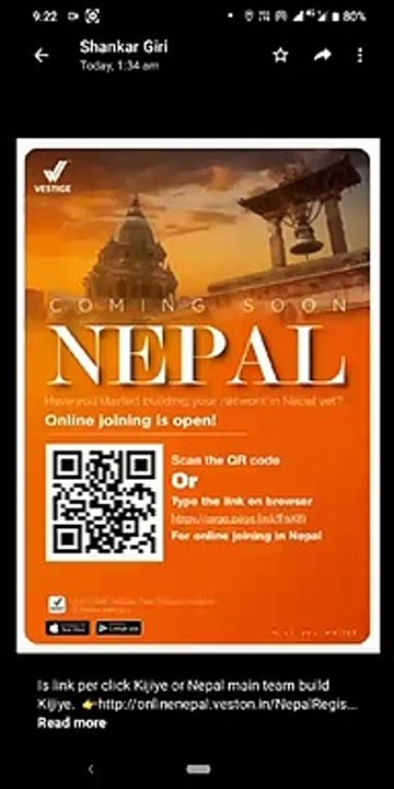 Vestige Online Joining Process for Nepal