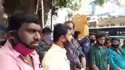 ലഡാക്ക് അതിർത്തിയിലെ സംഘർഷം - ചൈനീസ് നടപടിക്കെതിരെ യുവമോർച്ച തിരുവനന്തപുരത്ത്‌ നടത്തിയ  പ്രതിഷേധം