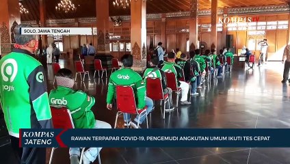 Rawan Terpapar Covid-19 Pengemudi Angkutan Umum Ikuti Tes Cepat