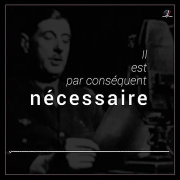 Extrait de l'Appel du 18 juin de Charles de Gaulle - VIDEO