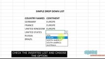LEARN TO CREATE A SIMPLE DROP DOWN LIST IN EXCEL EASILY