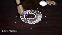 creative and easy, rangoli designs, with 5x3 dots,    kolam designs ,with dots ,   chukkala muggulu