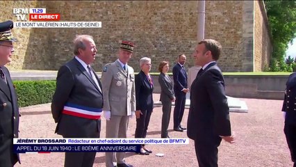 Emmanuel Macron est arrivé au Mont Valérien pour le 80e anniversaire de l'appel du 18 juin