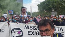 Protestas de los trabajadores de Nissan