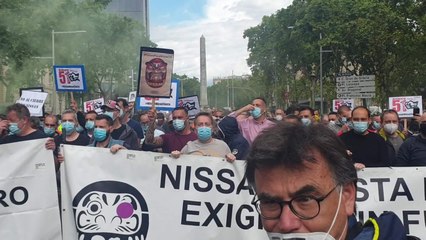 Protestas de los trabajadores de Nissan