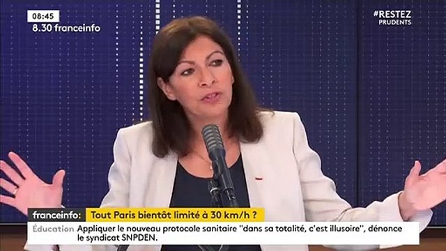 franceinfo: : Anne Hidalgo brusquement interrompue par un bug technique