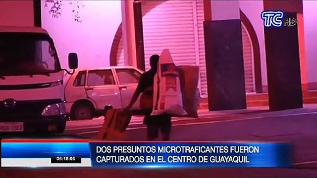 Dos presuntos microtraficantes fueron detenidos en Guayaquil