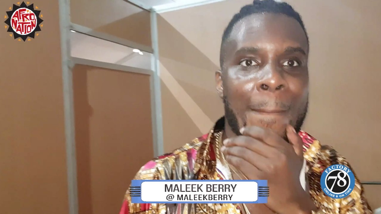 Afrobeats Artist: Maleek Berry interviewed at Afronation