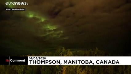 Kanada'da Kuzey ışıkları 'Aurora Borealis' şöleni