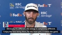 Fans give golf 'energy' - Dustin Johnson