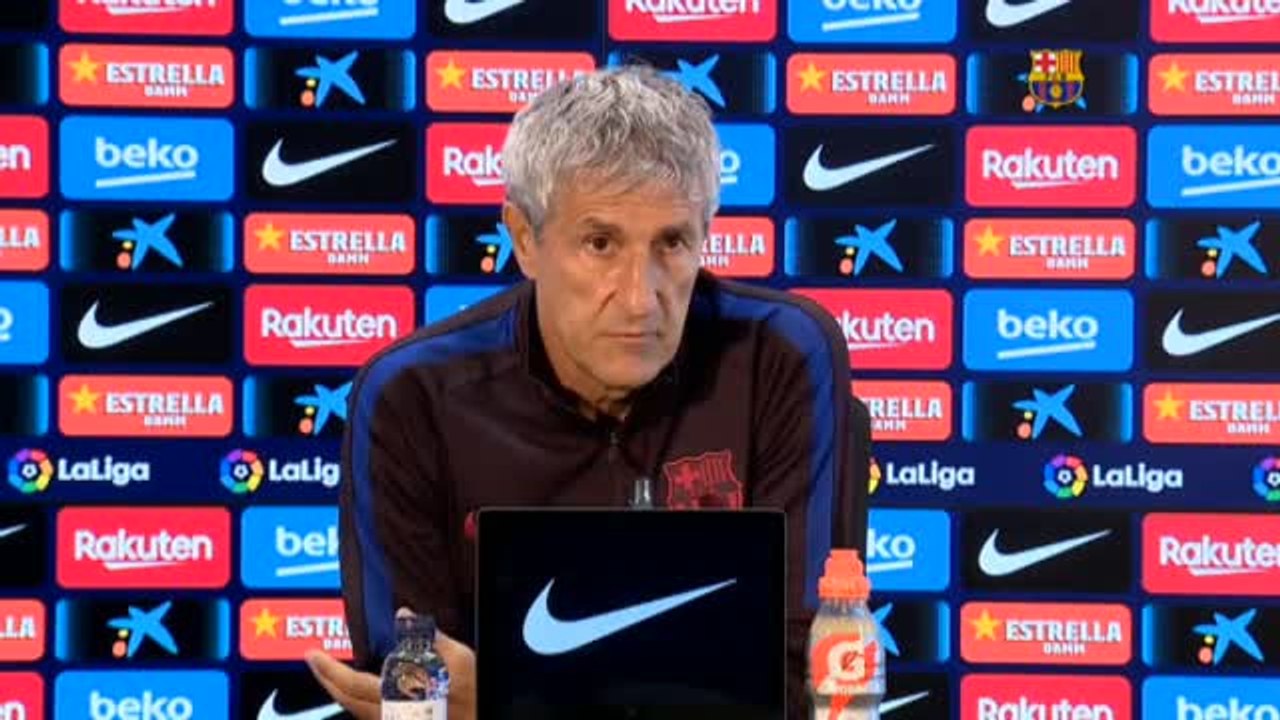 Setién: "Es difícil ganar todo, pero dependemos de nosotros mismos"