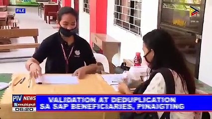 Validation at deduplication sa SAP beneficiaries, pinaigting