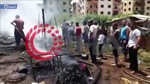 اندلاع حريق في مخيم اللاجئين السوريين بلبنان